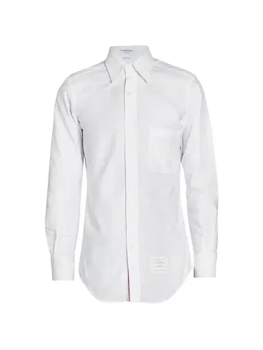 Thom Browne Men's Classic Button-Down Long-Sleeve Dress Shirt | Thumbnail 1