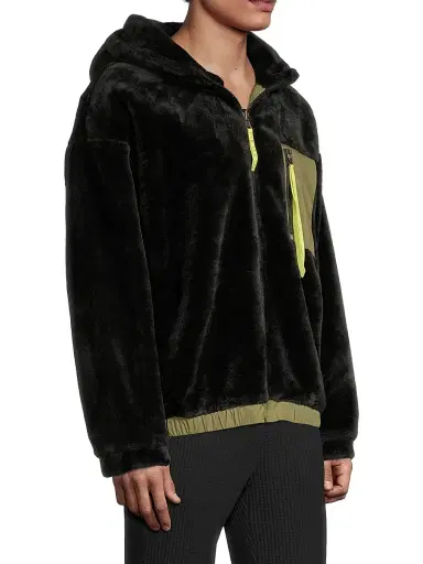 UGG Men's Kairo Faux Shearling Zip-Up Jacket - Black | Thumbnail 4