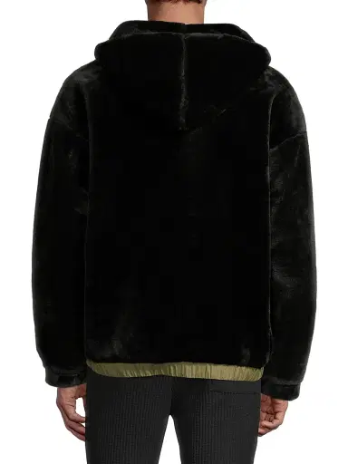 UGG Men's Kairo Faux Shearling Zip-Up Jacket - Black | Thumbnail 5