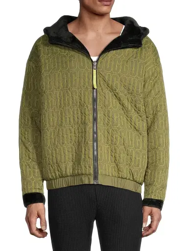 UGG Men's Kairo Faux Shearling Zip-Up Jacket - Black | Thumbnail 6