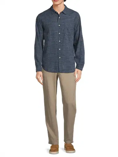 RAILS Men's Wyatt Button-Up Shirt - Navy Etch - Size XXL | Thumbnail 2 RAILS Men's Wyatt Button-Up Shirt - Navy Etch - Size XXL | Thumbnail 2