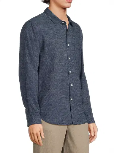 RAILS Men's Wyatt Button-Up Shirt - Navy Etch - Size XXL | Thumbnail 4 RAILS Men's Wyatt Button-Up Shirt - Navy Etch - Size XXL | Thumbnail 4