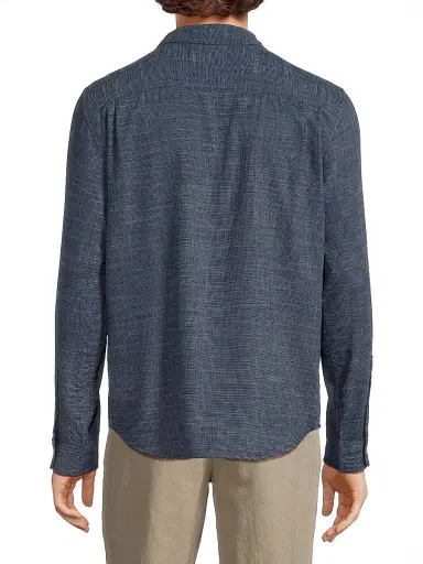 RAILS Men's Wyatt Button-Up Shirt - Navy Etch - Size XXL | Thumbnail 5 RAILS Men's Wyatt Button-Up Shirt - Navy Etch - Size XXL | Thumbnail 5