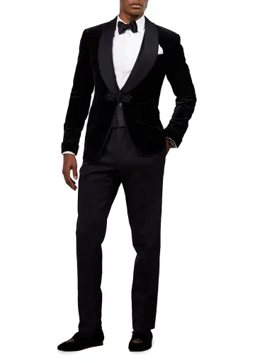 Ralph Lauren Purple Label Men's Douglas Shawl-Collar Vest | Thumbnail 2 Ralph Lauren Purple Label Men's Douglas Shawl-Collar Vest | Thumbnail 2