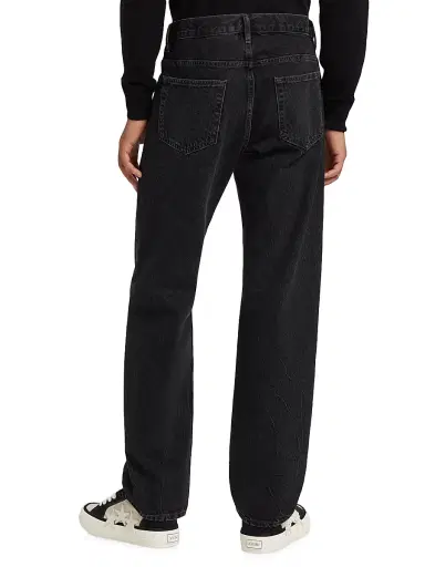 FRAME Men's Cotton Denim Straight-Leg Jeans - Meteorite | Thumbnail 5