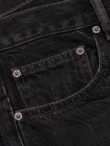 FRAME Men's Cotton Denim Straight-Leg Jeans - Meteorite | Thumbnail 7