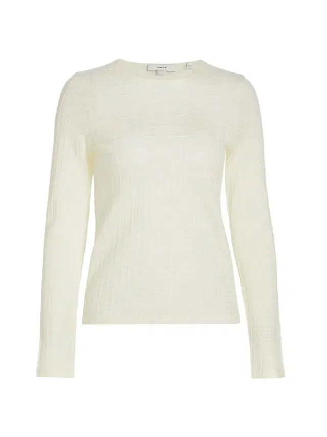 Vince Women's Wool-Blend Plaid Jacquard Long-Sleeve T-Shirt - Lace