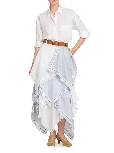 MOSCHINO Women's Cotton Poplin Blouse - Multi White | Thumbnail 2