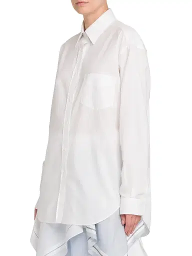 MOSCHINO Women's Cotton Poplin Blouse - Multi White | Thumbnail 4