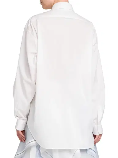 MOSCHINO Women's Cotton Poplin Blouse - Multi White | Thumbnail 5