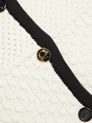 MOSCHINO Women's Textured Knit Jacket - | Thumbnail 7
