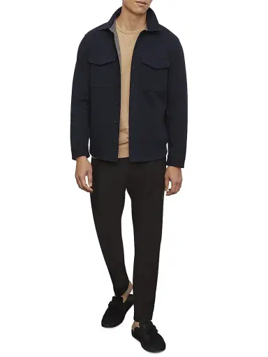 Vince Men's Cotton-Blend Shirt Jacket - Coastal Grey | Thumbnail 2 Vince Men's Cotton-Blend Shirt Jacket - Coastal Grey | Thumbnail 2