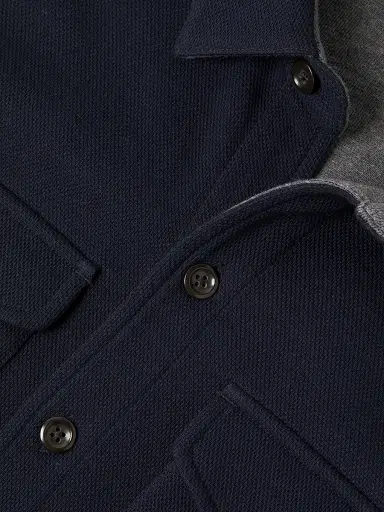 Vince Men's Cotton-Blend Shirt Jacket - Coastal Grey | Thumbnail 7 Vince Men's Cotton-Blend Shirt Jacket - Coastal Grey | Thumbnail 7