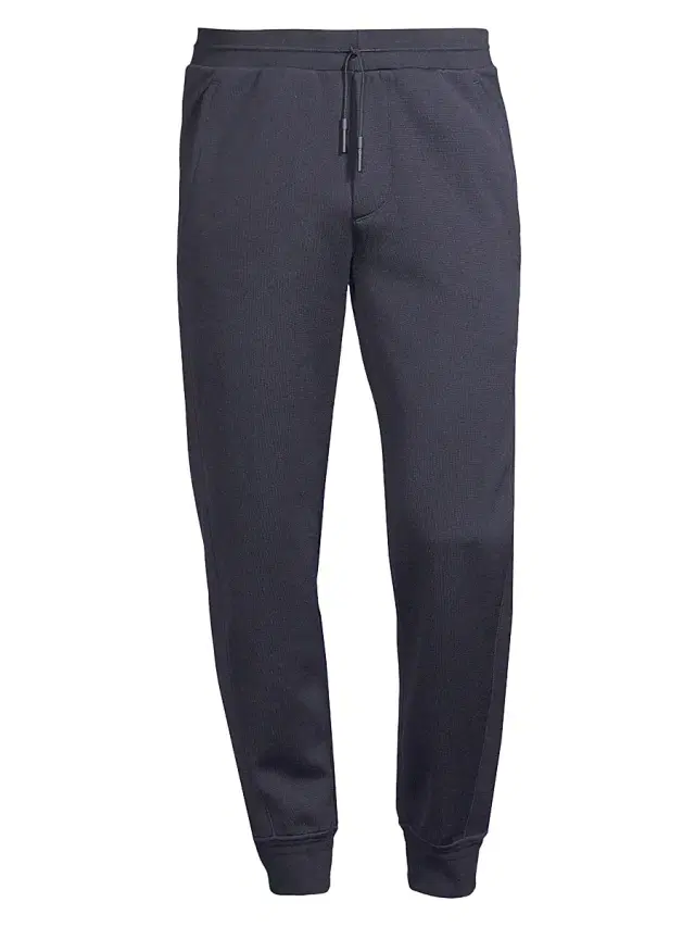 ZEGNA Men's High Performance Wool-Blend Joggers - Navy