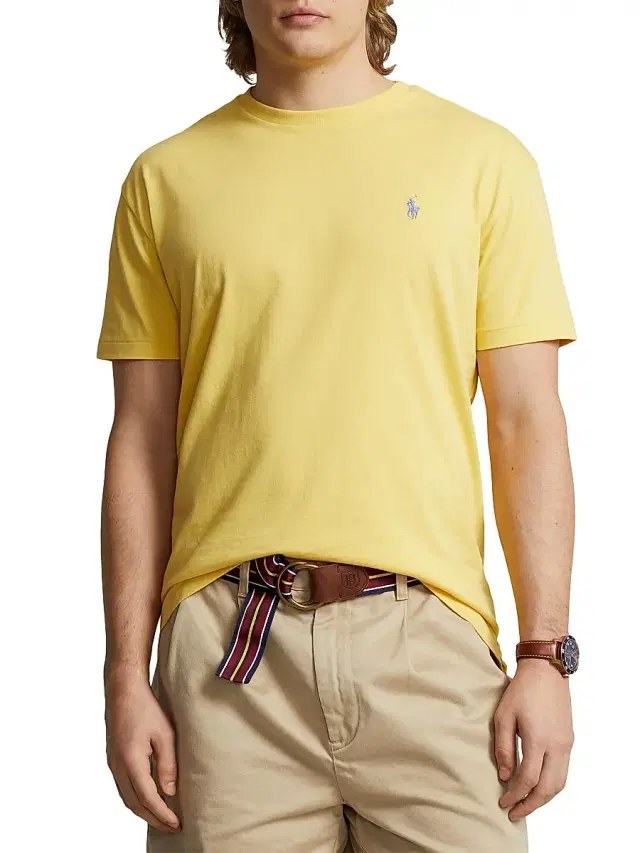 Polo Ralph Lauren Men's Jersey Short-Sleeve T-Shirt - Yellow