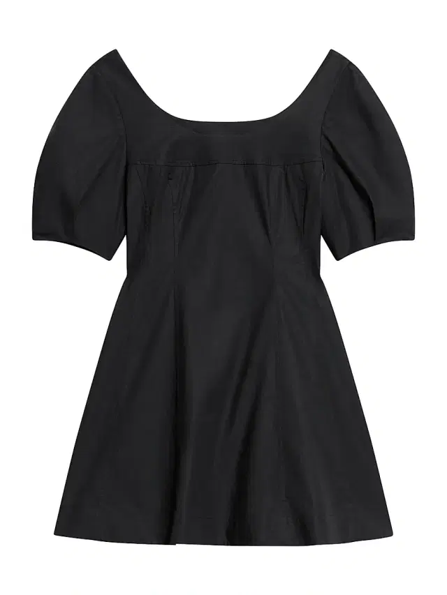 Theory Women's City Stretch-Cotton Fit & Flare Minidress - Black
