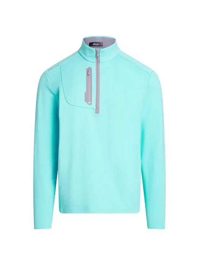 RLX Ralph Lauren Men's RLX Supersmooth Jersey Zip Jacket - Light Mint