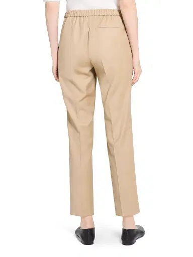 Theory Women's Treeca Wool Crop Trousers | Thumbnail 5