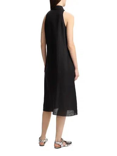 Theory Women's Chambray Button-Front Shirtdress - Black | Thumbnail 4 Theory Women's Chambray Button-Front Shirtdress - Black | Thumbnail 4