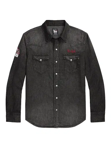 Polo Ralph Lauren Men's Graphic Denim Shirt - Venthon Wash | Thumbnail 1