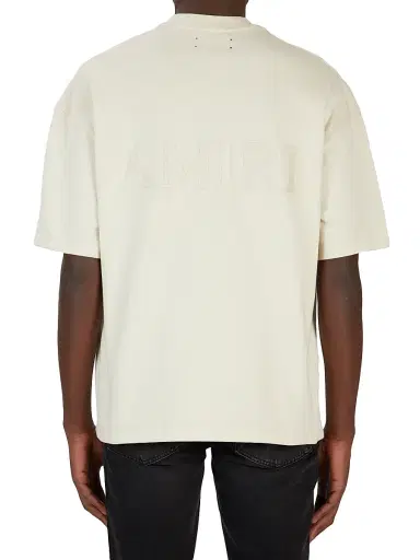 AMIRI Men's Logo Oversized Crewneck T-Shirt - Birch - Size XS | Thumbnail 2