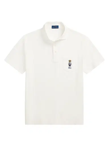 Polo Ralph Lauren Men's Custom-Slim-Fit Polo Bear Mesh Polo Shirt | Thumbnail 1 Polo Ralph Lauren Men's Custom-Slim-Fit Polo Bear Mesh Polo Shirt | Thumbnail 1