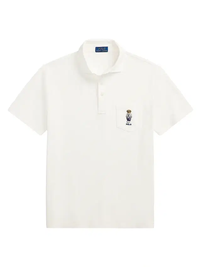 Polo Ralph Lauren Men's Custom-Slim-Fit Polo Bear Mesh Polo Shirt - White Heritage Icons Bear