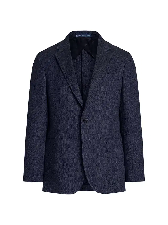 Polo Ralph Lauren Men's Polo Tailored Herringbone Sportcoat - Dark Navy Navy