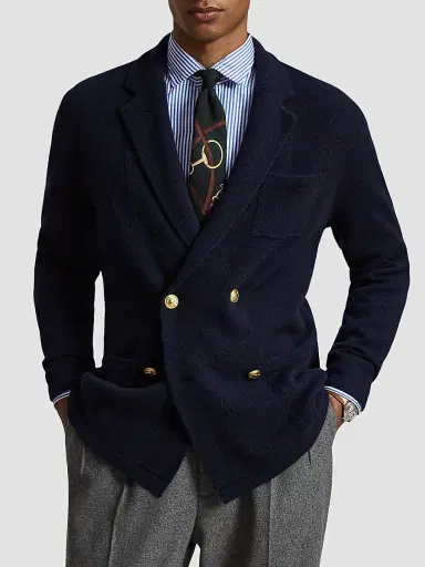 Polo Ralph Lauren Men's Aviator Cashmere Cardigan - Aviator Navy | Thumbnail 4