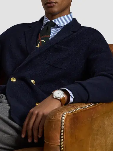 Polo Ralph Lauren Men's Aviator Cashmere Cardigan - Aviator Navy | Thumbnail 6