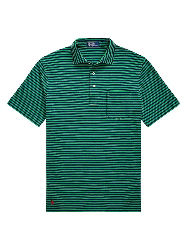 Polo Ralph Lauren Men's Classic-Fit Featherweight Mesh Polo - Cruise Green Navy