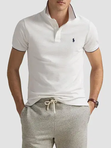 Polo Ralph Lauren Men's Oxford Mesh Stretch Cotton Polo Shirt | Thumbnail 3 Polo Ralph Lauren Men's Oxford Mesh Stretch Cotton Polo Shirt | Thumbnail 3