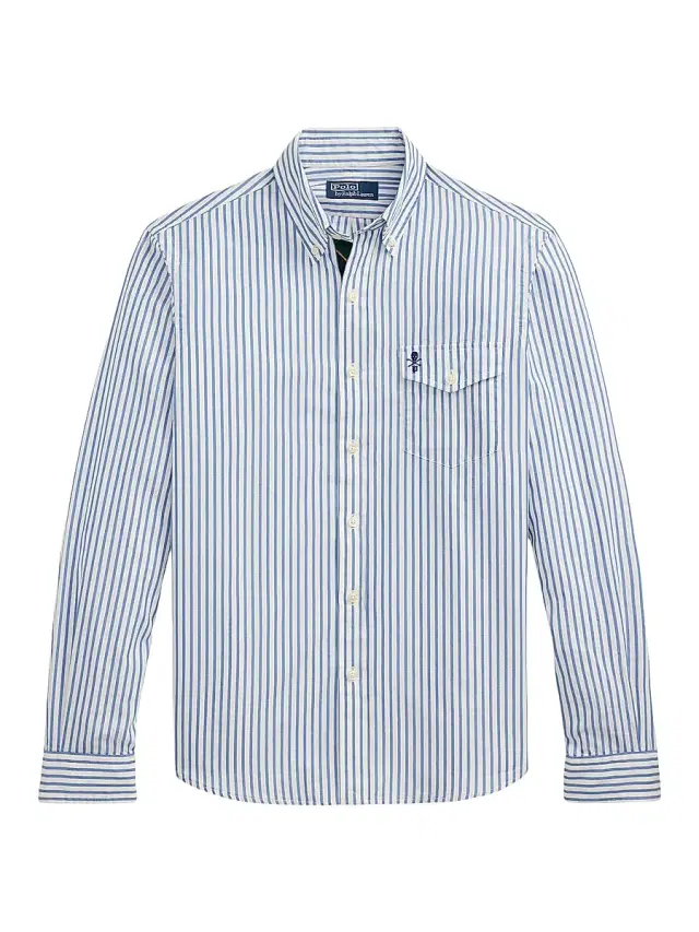 Polo Ralph Lauren Men's RL Prepster Classic-Fit Striped Shirt - Blue White