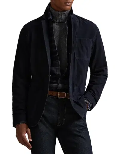 Polo Ralph Lauren Men's Split Suede Modern-Fit Sport Coat | Thumbnail 3 Polo Ralph Lauren Men's Split Suede Modern-Fit Sport Coat | Thumbnail 3