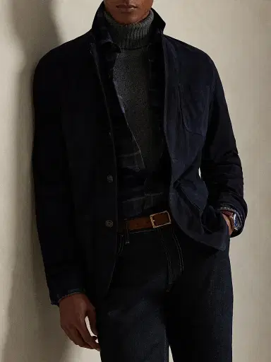 Polo Ralph Lauren Men's Split Suede Modern-Fit Sport Coat | Thumbnail 5 Polo Ralph Lauren Men's Split Suede Modern-Fit Sport Coat | Thumbnail 5