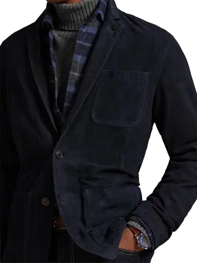 Polo Ralph Lauren Men's Split Suede Modern-Fit Sport Coat | Thumbnail 6 Polo Ralph Lauren Men's Split Suede Modern-Fit Sport Coat | Thumbnail 6
