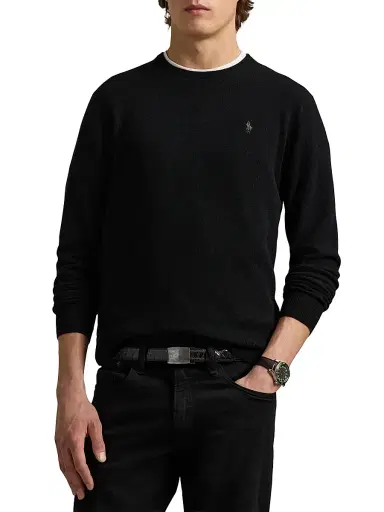 Polo Ralph Lauren Men's Logo-Embroidered Wool Sweater | Thumbnail 3 Polo Ralph Lauren Men's Logo-Embroidered Wool Sweater | Thumbnail 3