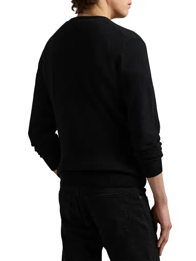 Polo Ralph Lauren Men's Logo-Embroidered Wool Sweater | Thumbnail 4 Polo Ralph Lauren Men's Logo-Embroidered Wool Sweater | Thumbnail 4