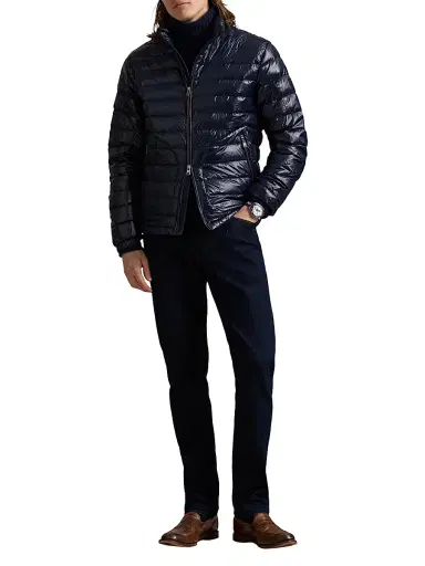 Polo Ralph Lauren Men's Glossy Quilted Down Zip-Up Jacket | Thumbnail 2 Polo Ralph Lauren Men's Glossy Quilted Down Zip-Up Jacket | Thumbnail 2