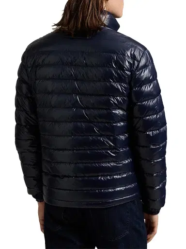 Polo Ralph Lauren Men's Glossy Quilted Down Zip-Up Jacket | Thumbnail 4 Polo Ralph Lauren Men's Glossy Quilted Down Zip-Up Jacket | Thumbnail 4