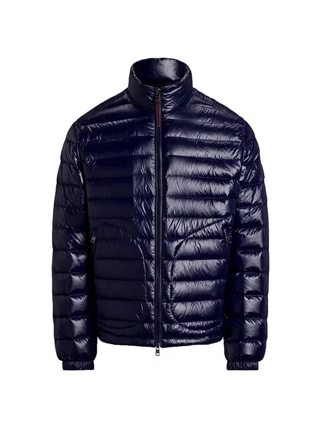 Polo Ralph Lauren Men's Glossy Quilted Down Zip-Up Jacket - Collection Navy Glossy
