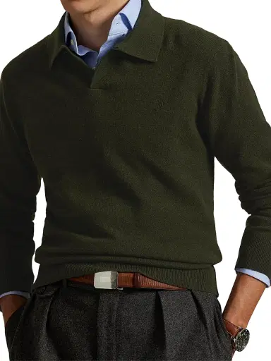 Polo Ralph Lauren Men's Wool Polo Sweater | Thumbnail 5 Polo Ralph Lauren Men's Wool Polo Sweater | Thumbnail 5