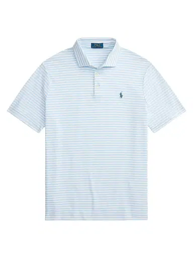 Polo Ralph Lauren Men's Striped Cotton Logo Polo Shirt | Thumbnail 1 Polo Ralph Lauren Men's Striped Cotton Logo Polo Shirt | Thumbnail 1