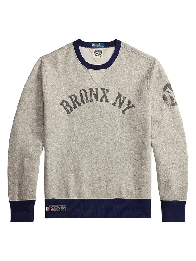 Polo Ralph Lauren Men's New York Yankees Sweatshirt - Loft Heather Newport Navy