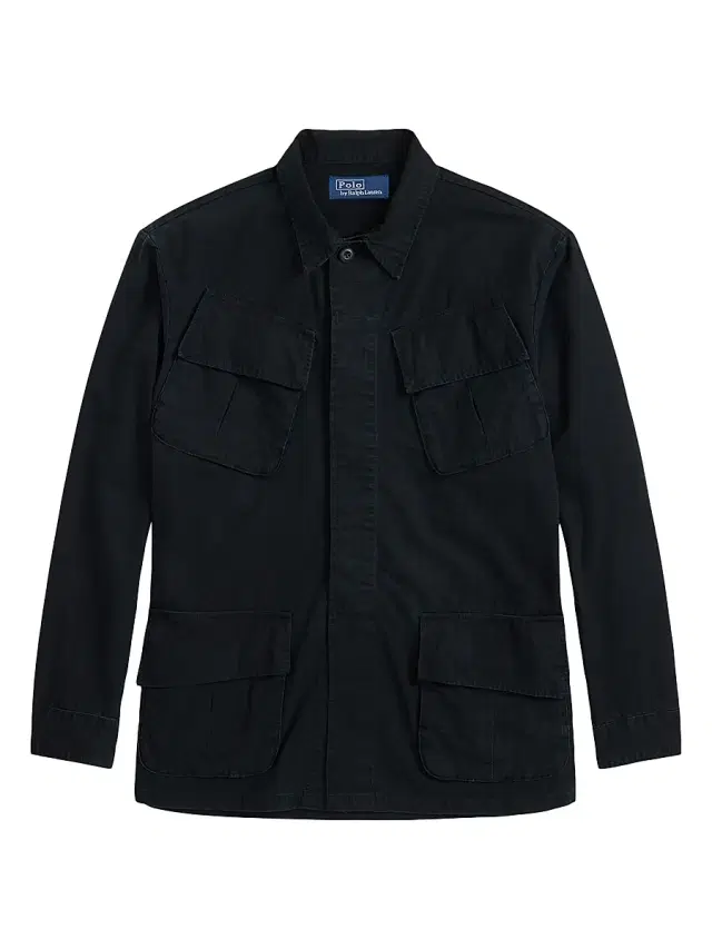 Polo Ralph Lauren Men's Ripstop Cotton Long-Sleeve Shirt - Polo Black