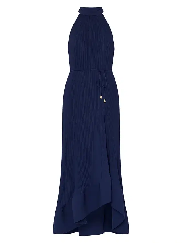Women's Nalani Pleated Midi-Dress - Navy