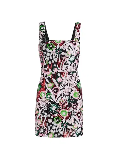 Milly Women's Wildflower Floral-Sequin Minidress - Light Pink Multi | Thumbnail 1 Milly Women's Wildflower Floral-Sequin Minidress - Light Pink Multi | Thumbnail 1