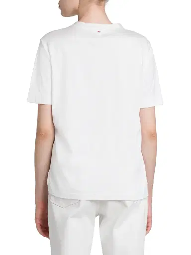 Kiton Women's Cashmere-Silk Jersey T-Shirt - Optical White - Size 10 | Thumbnail 5 Kiton Women's Cashmere-Silk Jersey T-Shirt - Optical White - Size 10 | Thumbnail 5