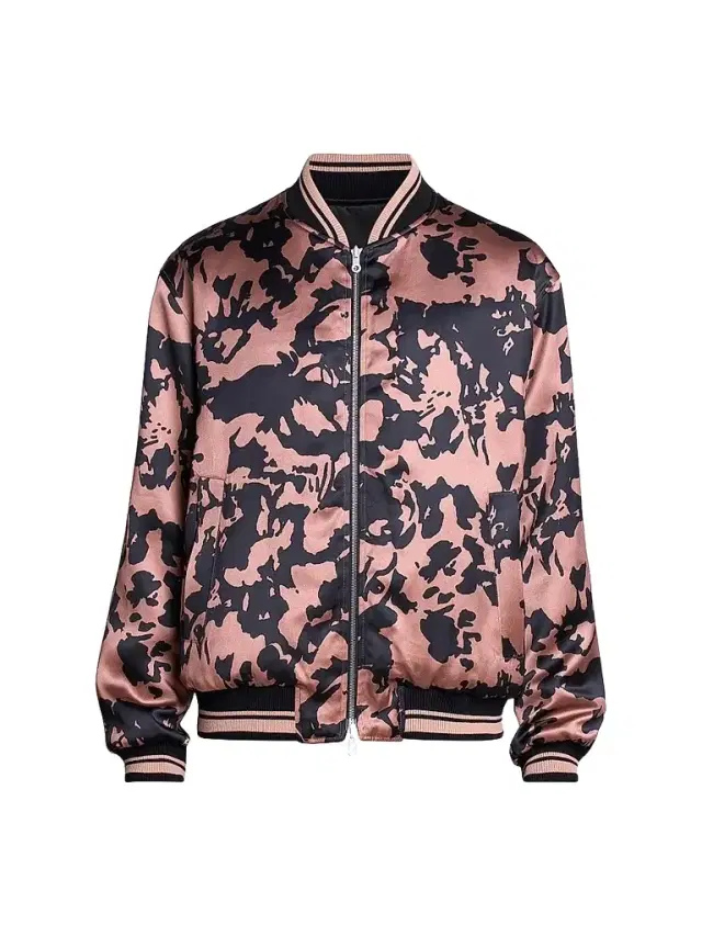 Dries Van Noten Men's Volker Reversible Printed Bomber Jacket - Old Rose