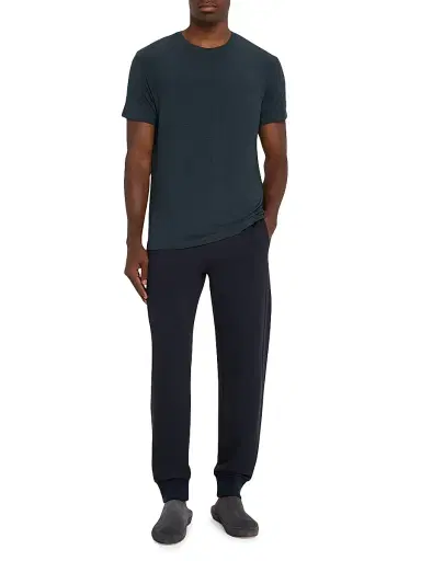 Derek Rose Men's Marl Jersey Crewneck T-Shirt | Thumbnail 2 Derek Rose Men's Marl Jersey Crewneck T-Shirt | Thumbnail 2